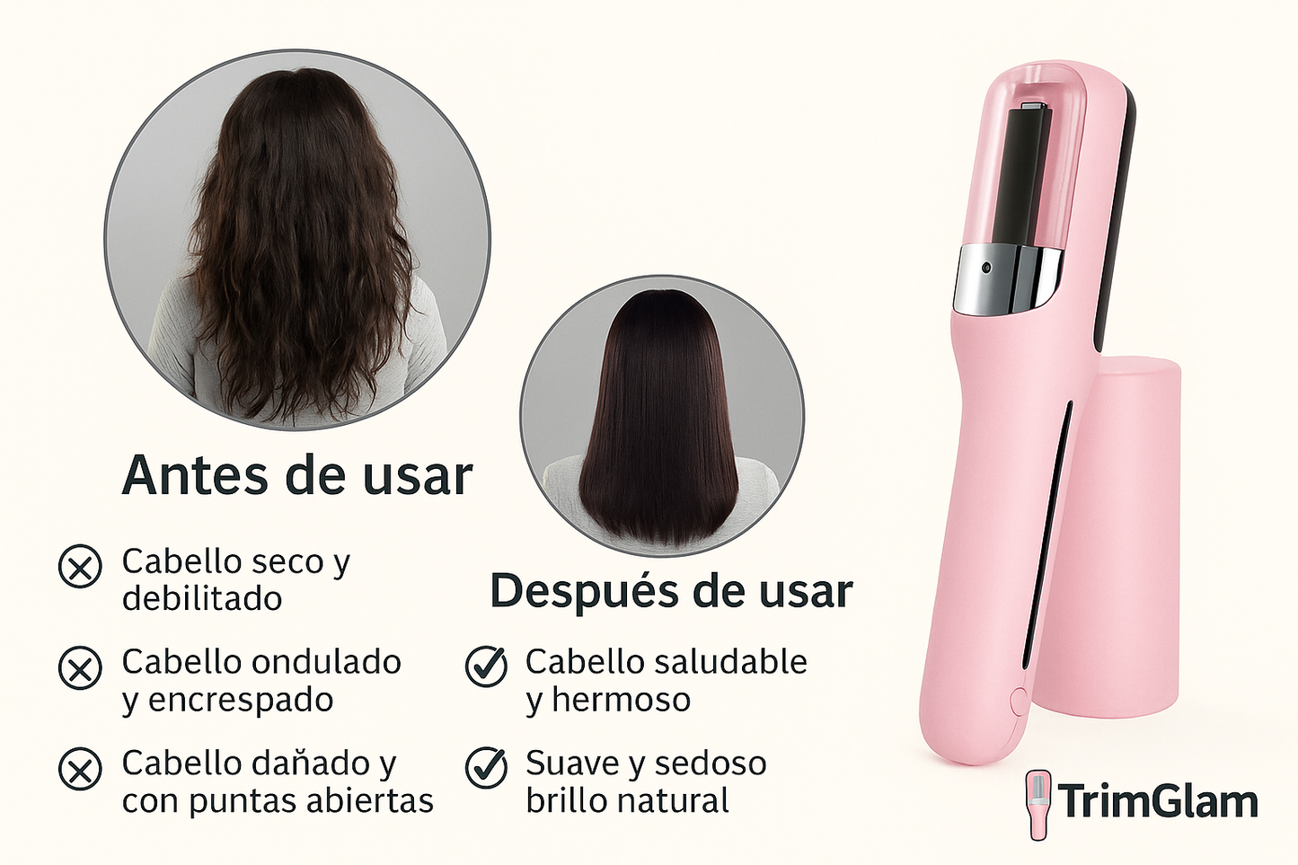 Reparador de cabello portatil